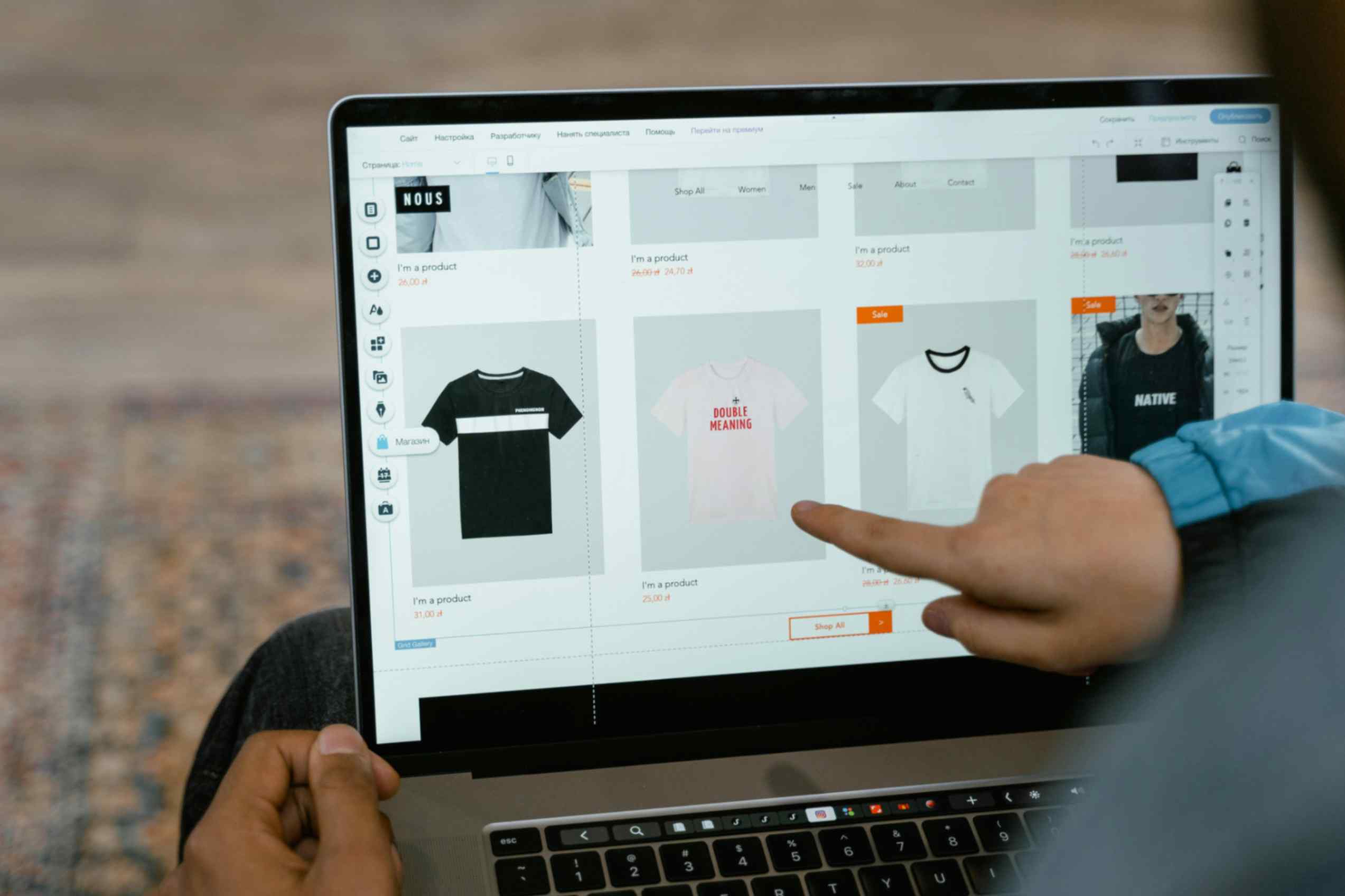 ecommerce website of tshirts