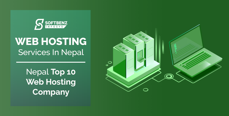 Web hosting services concept.